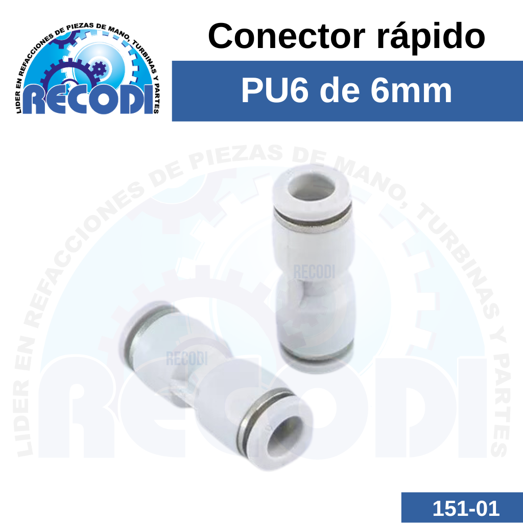 Conector rápido PU6