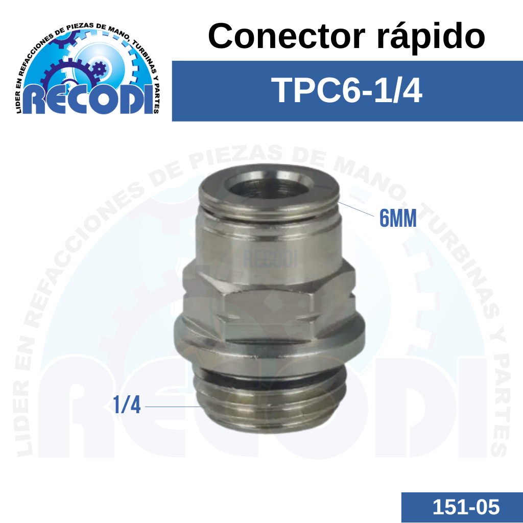 Conector TPC6-1/4