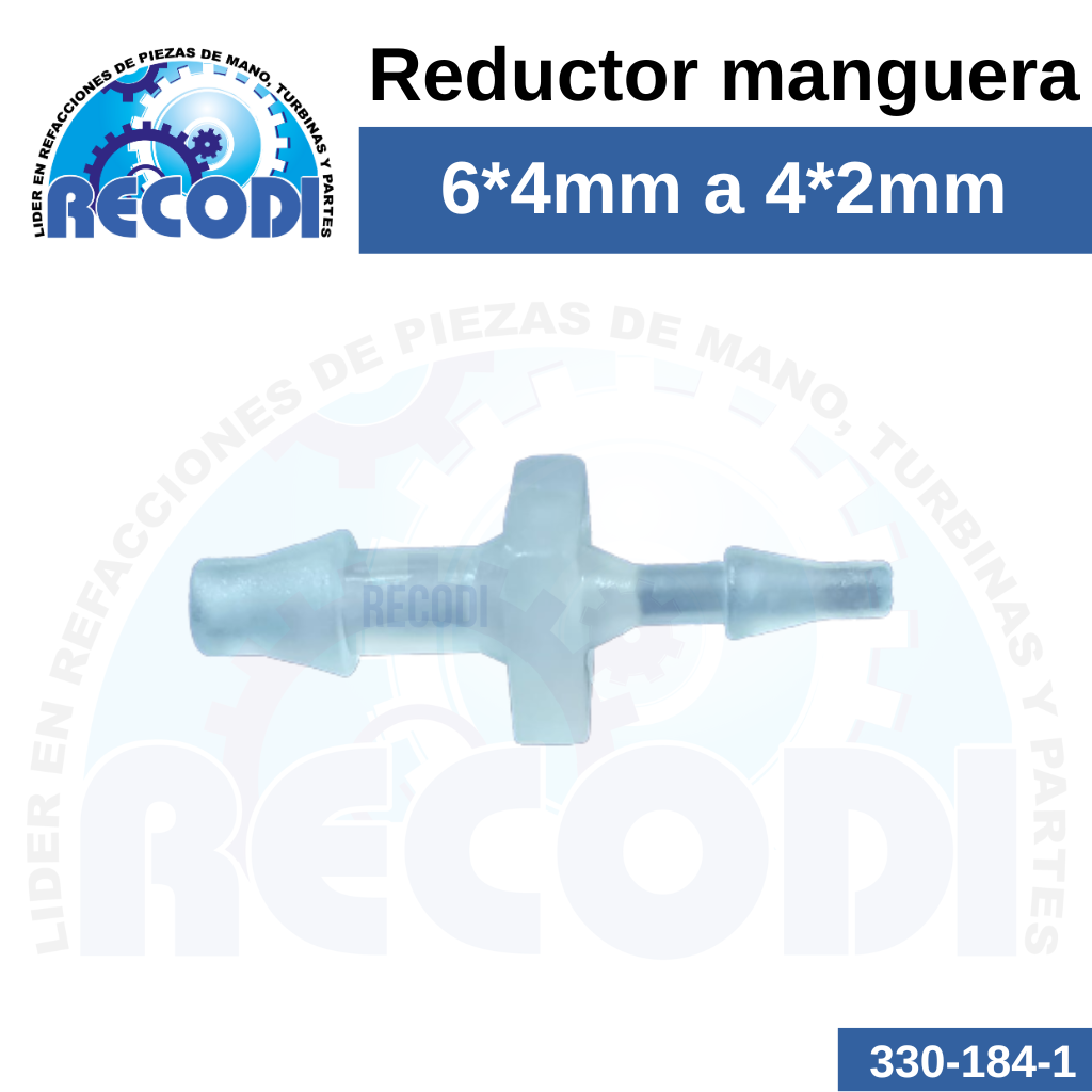 Reductor plástico 6mm-4mm