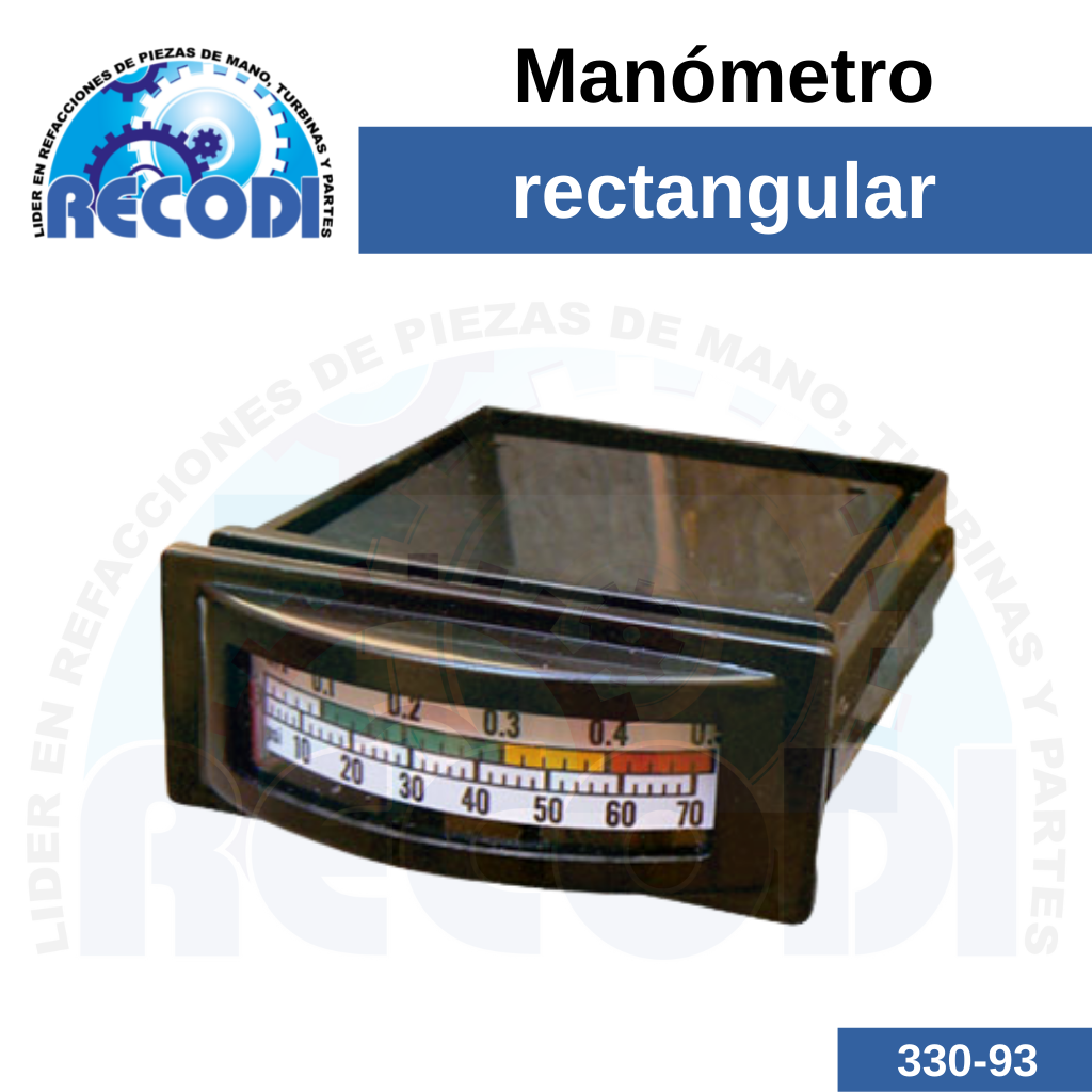 Manómetro rectangular
