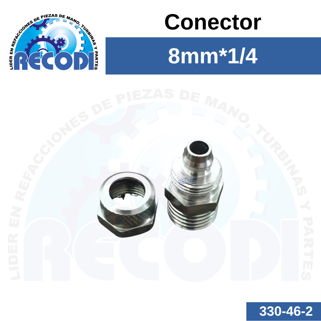 Conector recto 1/4*8mm