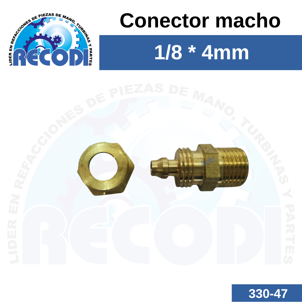 Conector recto 1/8*4mm