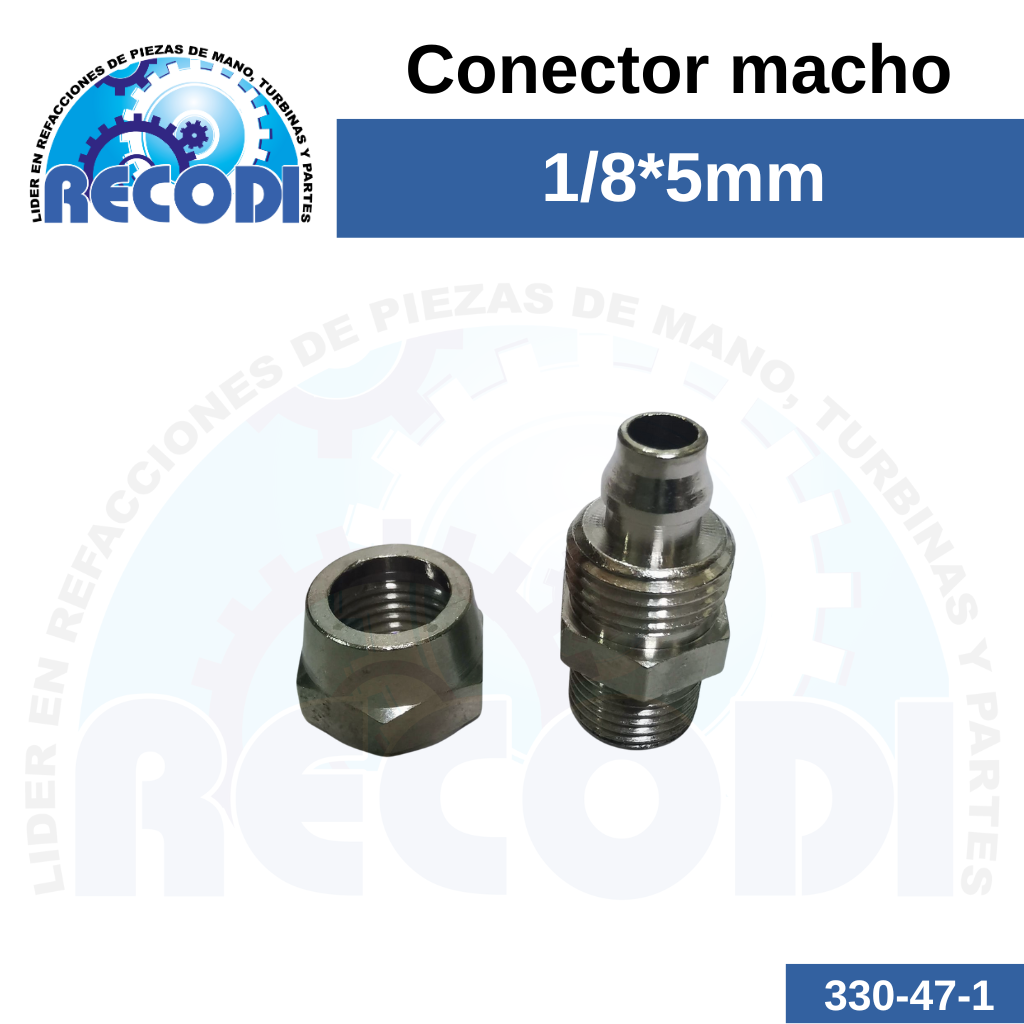 Conector recto 1/8*5mm