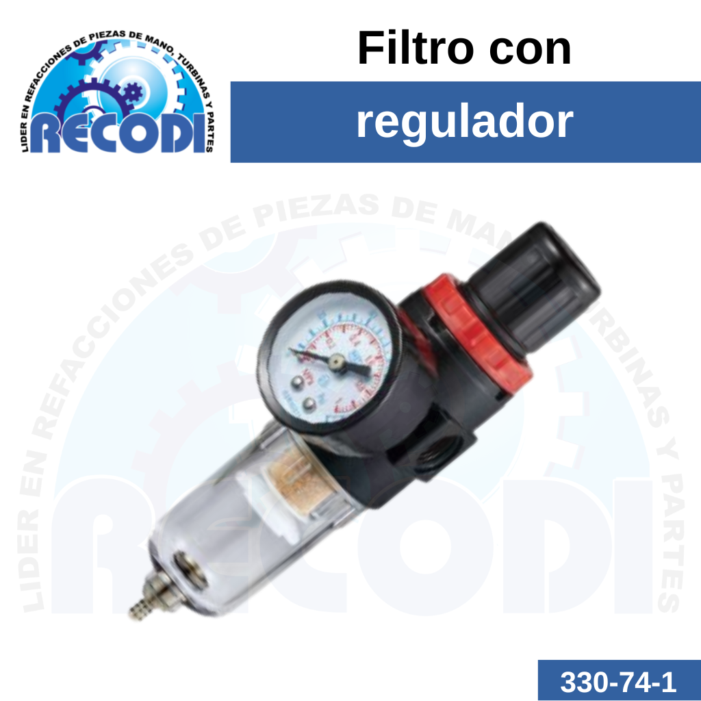 Filtro c/ regulador y manómetro