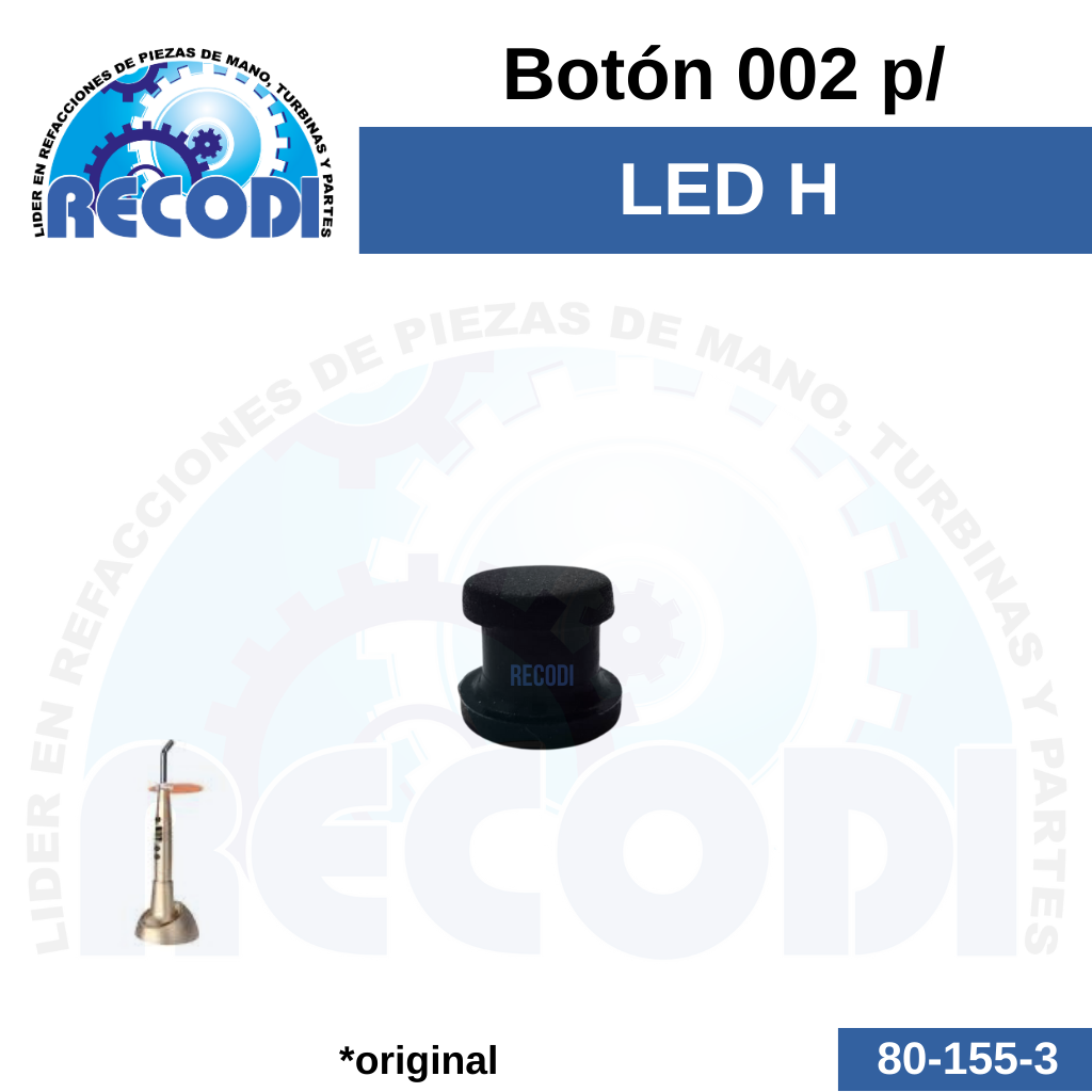 Botón led 002 p/ LED H
