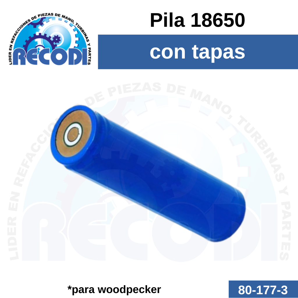 Batería 18650B c/ tapas