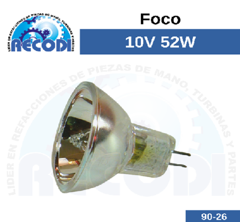 Foco 10v 52w