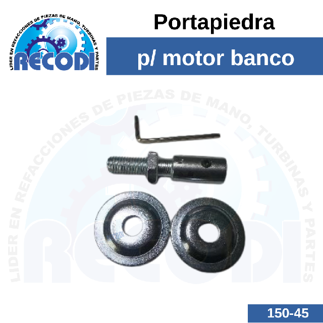 Porta piedra motor de banco