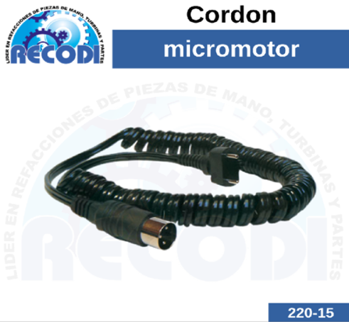 Cordón micromotor