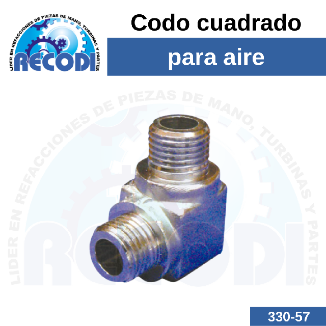 Conector cuadrado aire