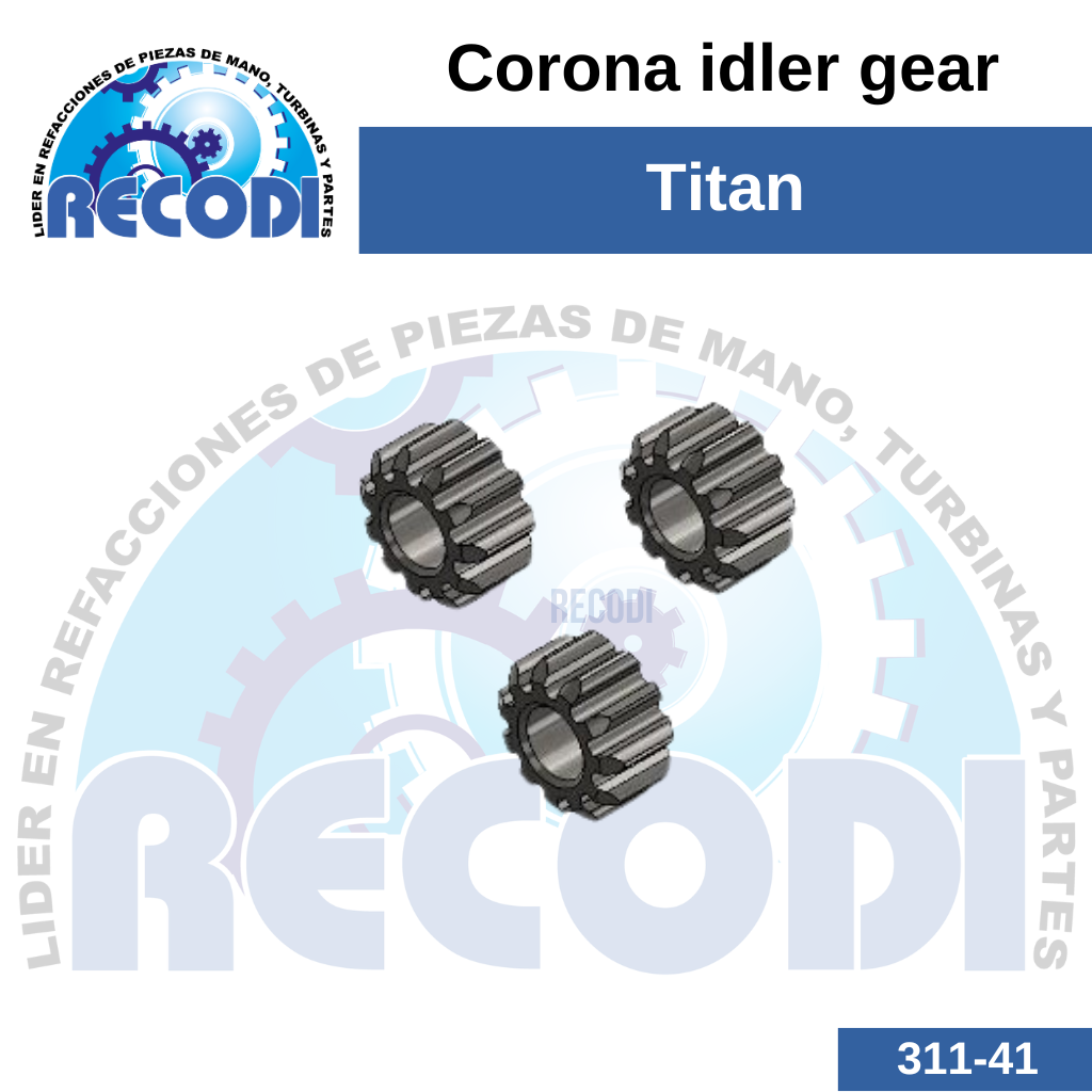 Corona idler gear c/u