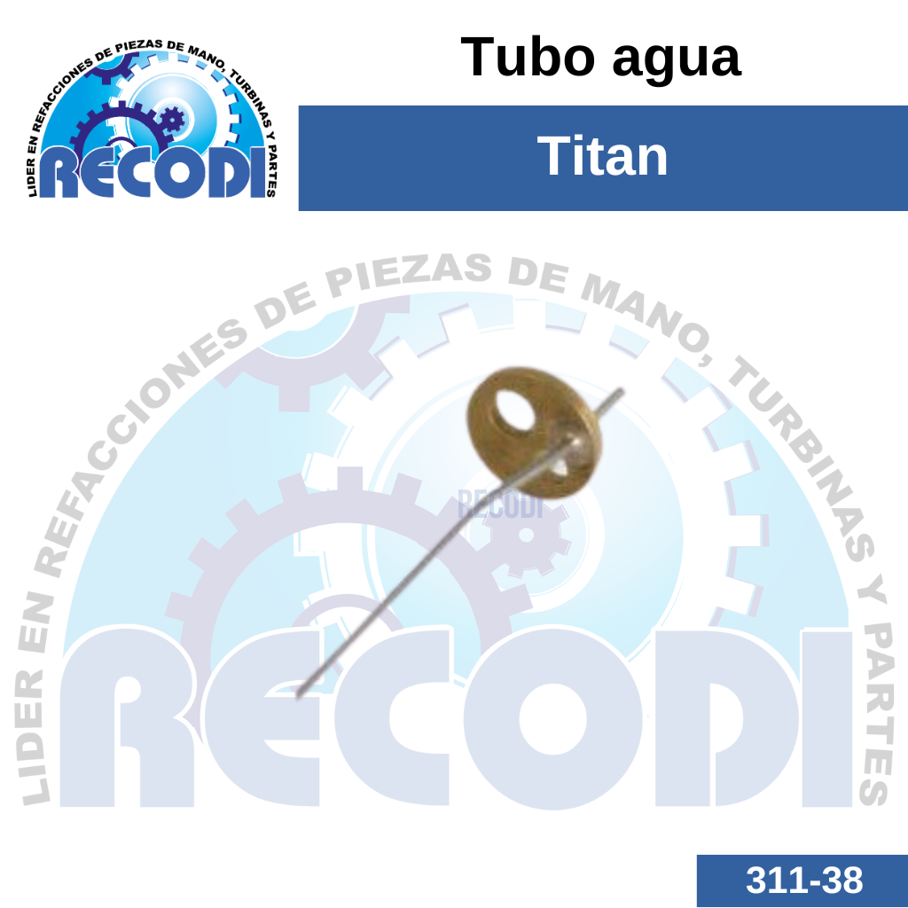 Tubo de agua escariador