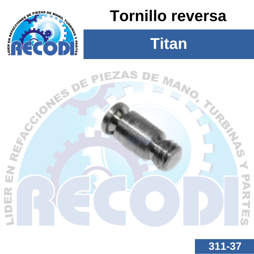 Tornillo reversa