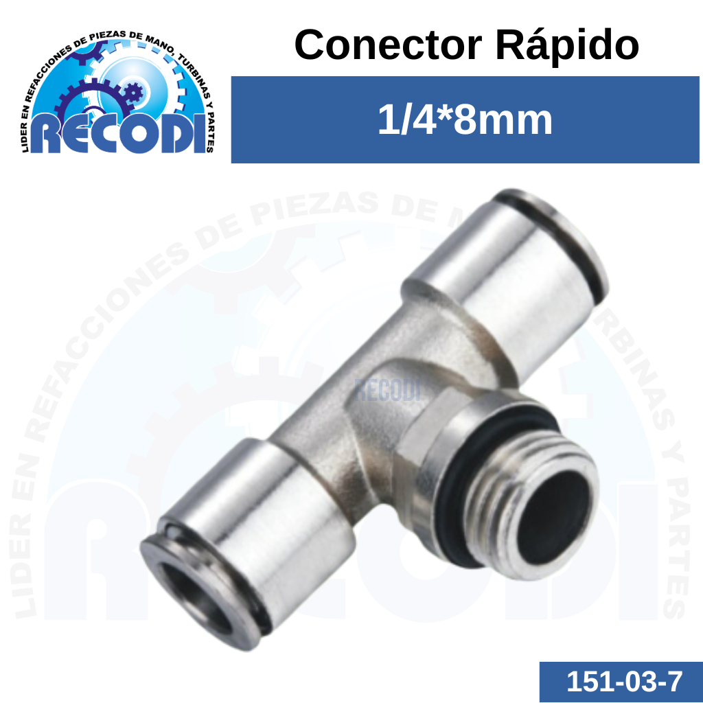 Tee rápida TPD8-1/4G