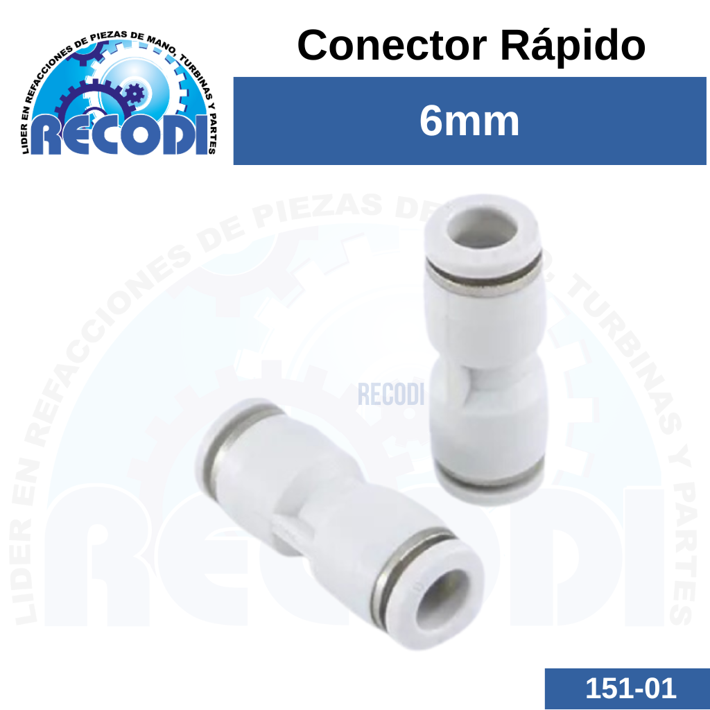 Conector rápido 6mm