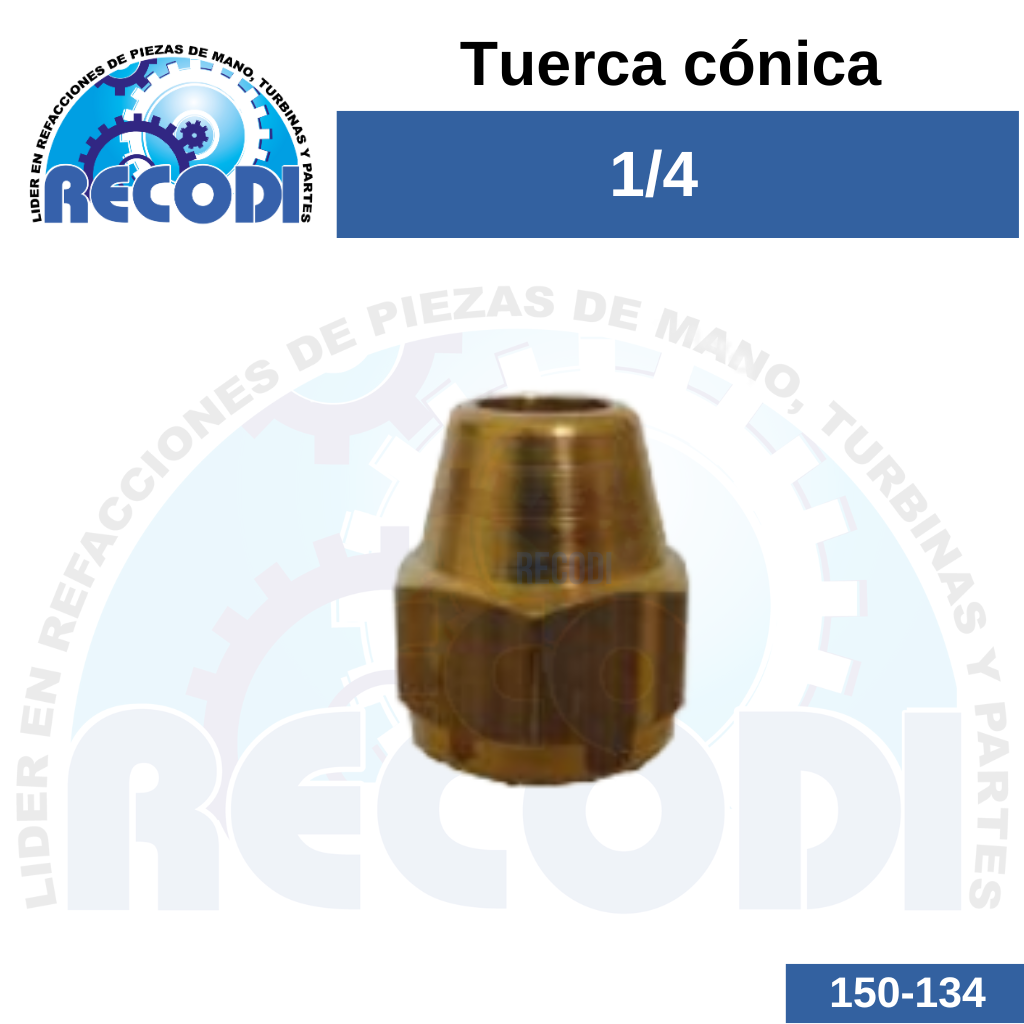 Tuerca cónica 1/8
