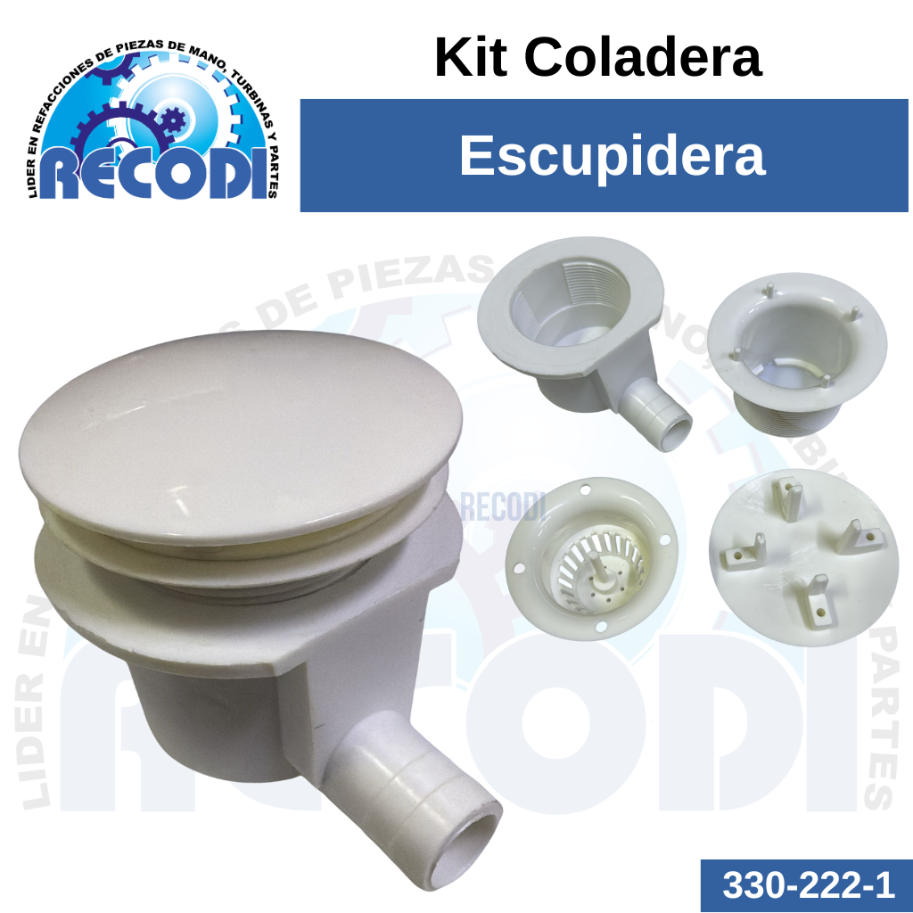 Kit Coladera Escupidera