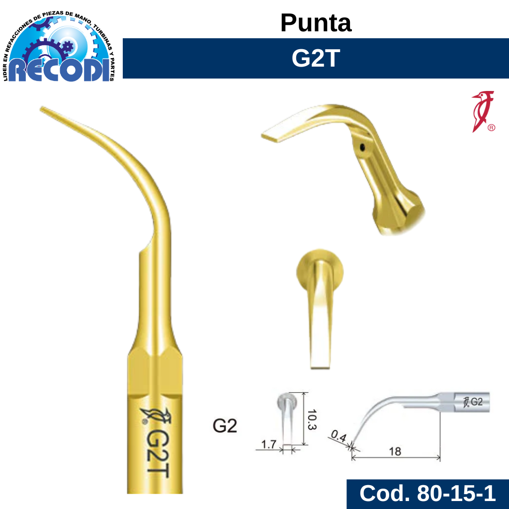Punta escariador G2T
