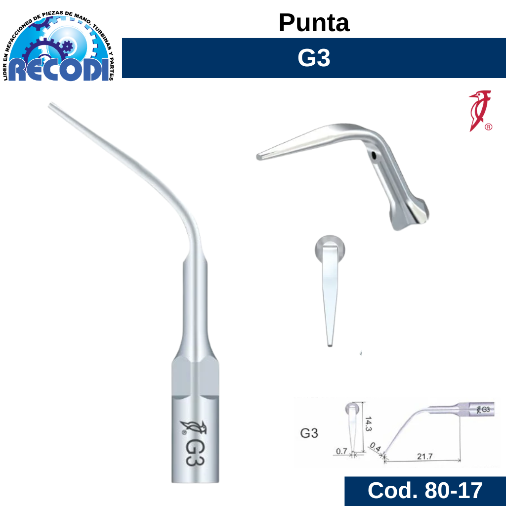 Punta escariador G3