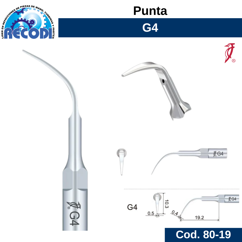 Punta escariador G4