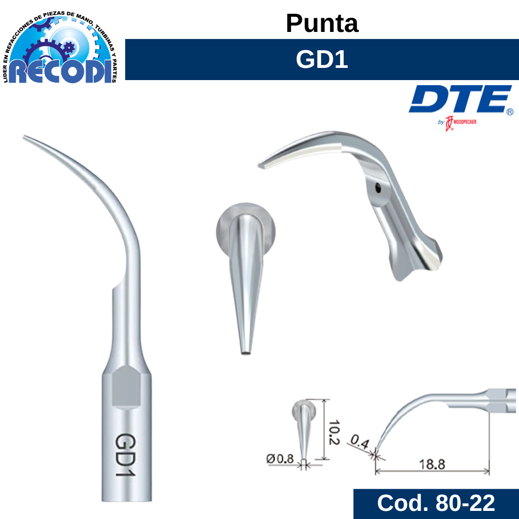 Punta escariador GD1