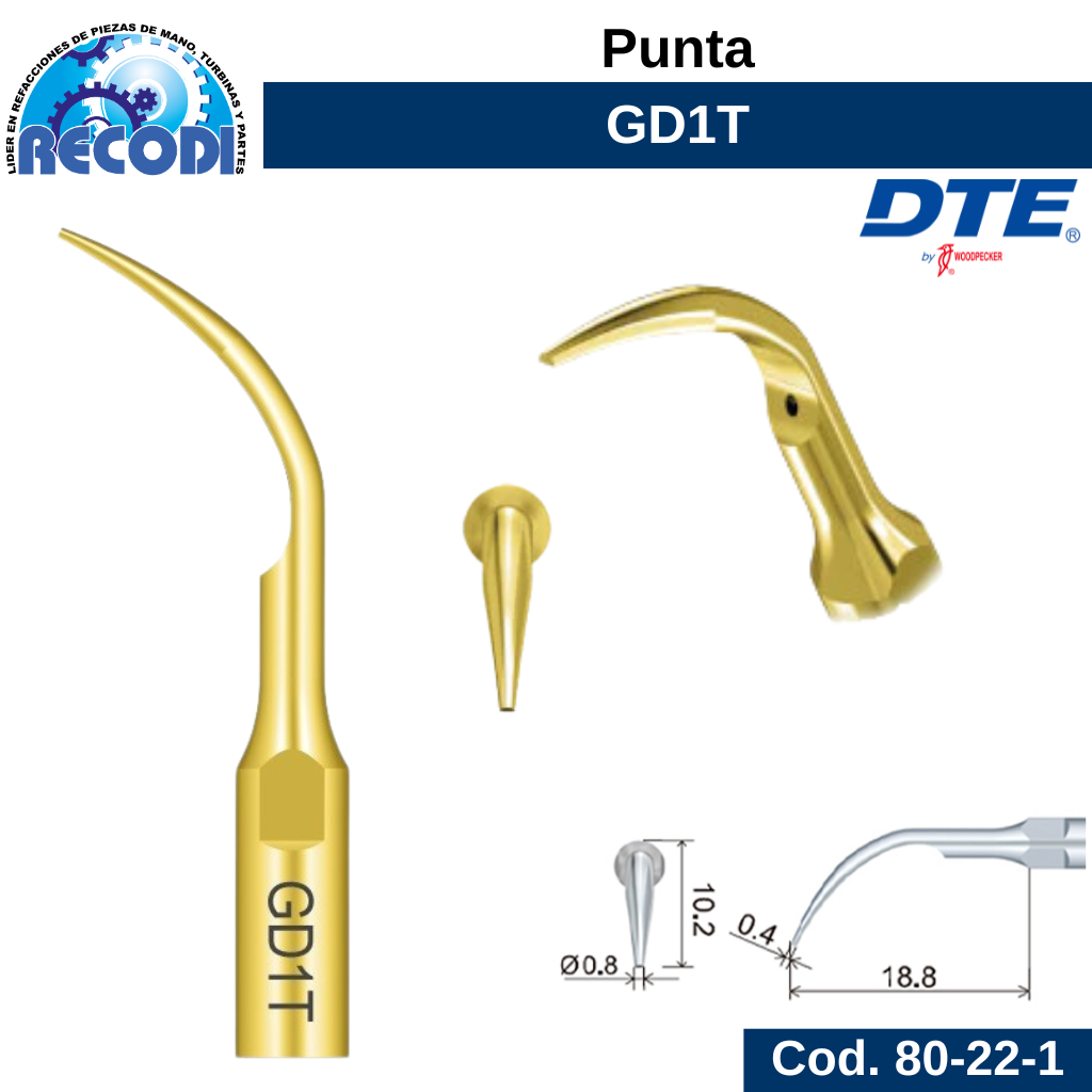Punta escariador GD1T