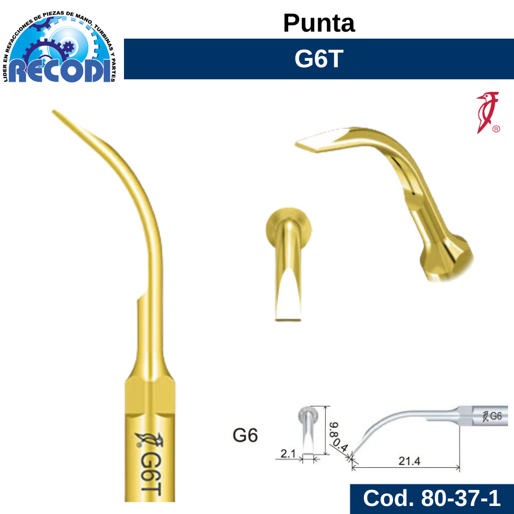 Punta escariador G6T
