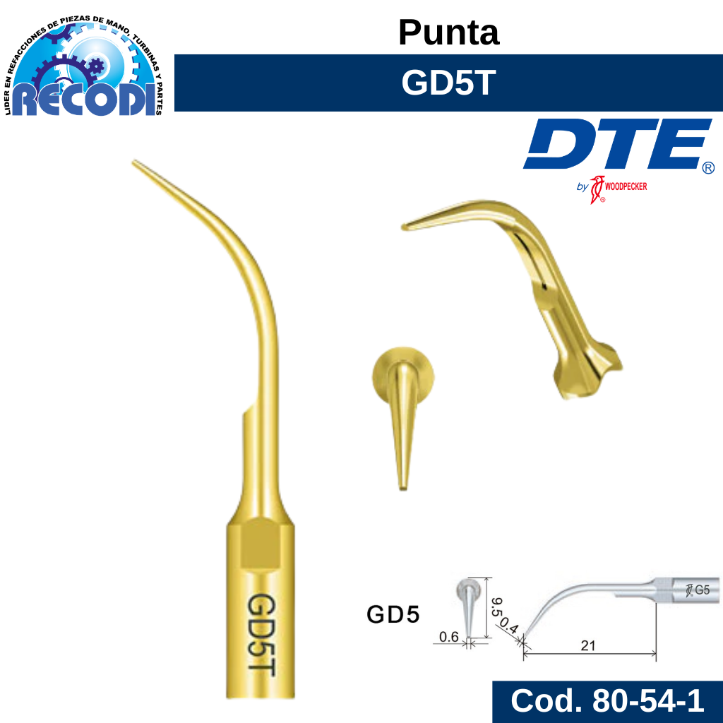 Punta escariador GD5T