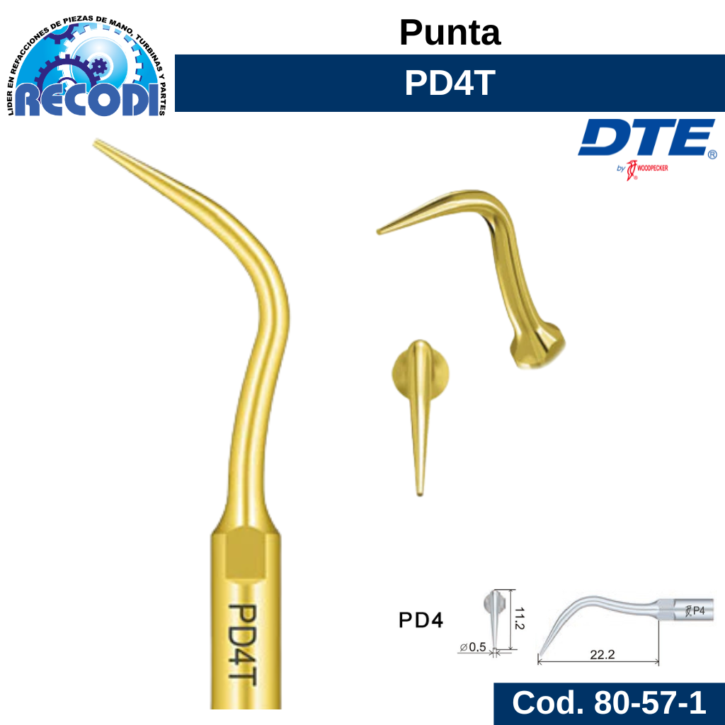Punta escariador PD4T