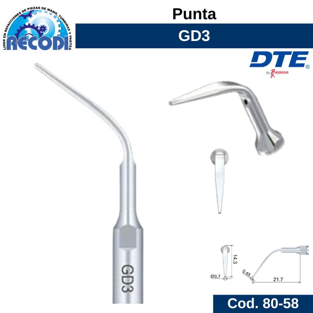 Punta escariador GD3