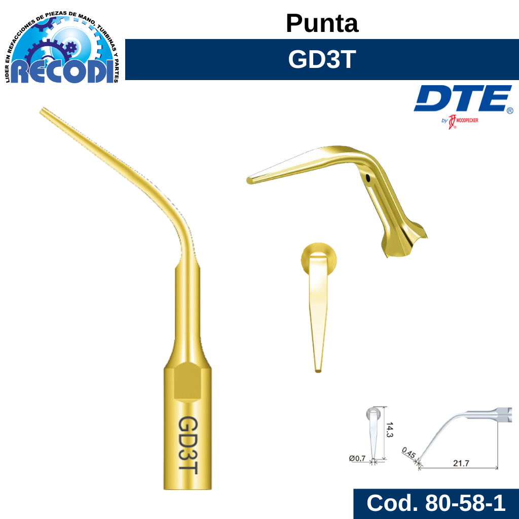 Punta escariador GD3T