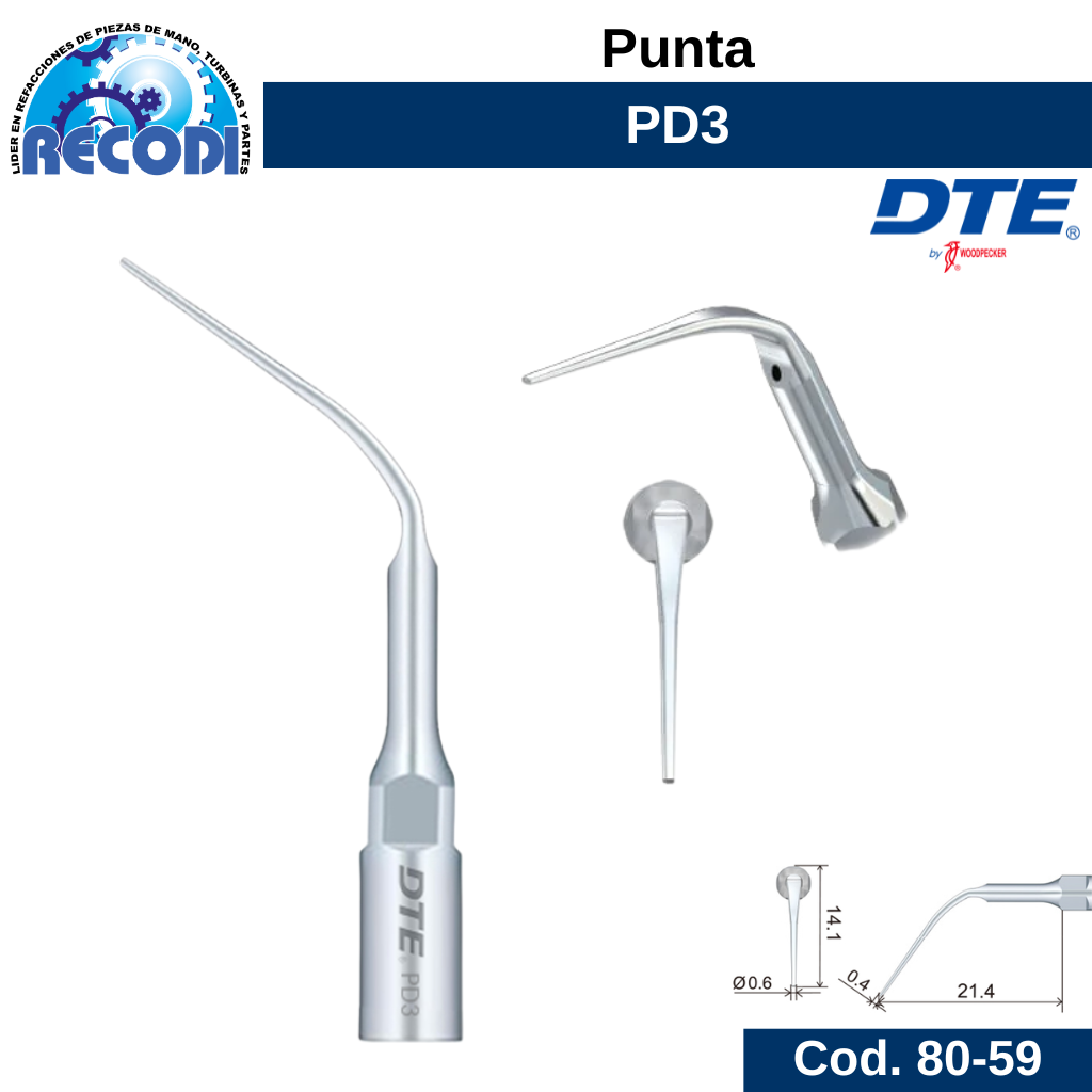 Punta escariador PD3