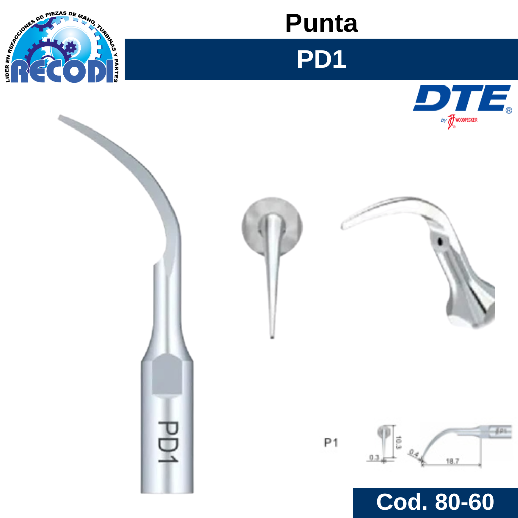 Punta escariador PD1