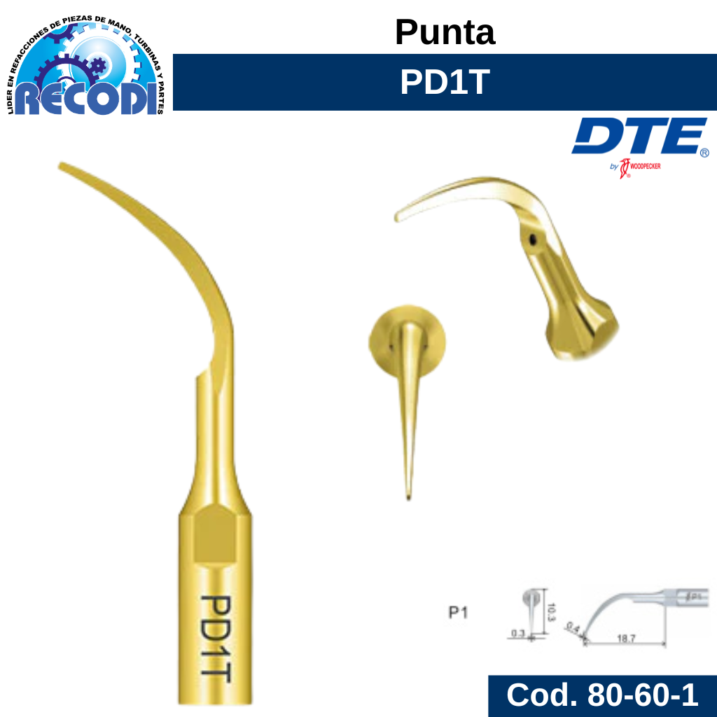Punta escariador PD1T