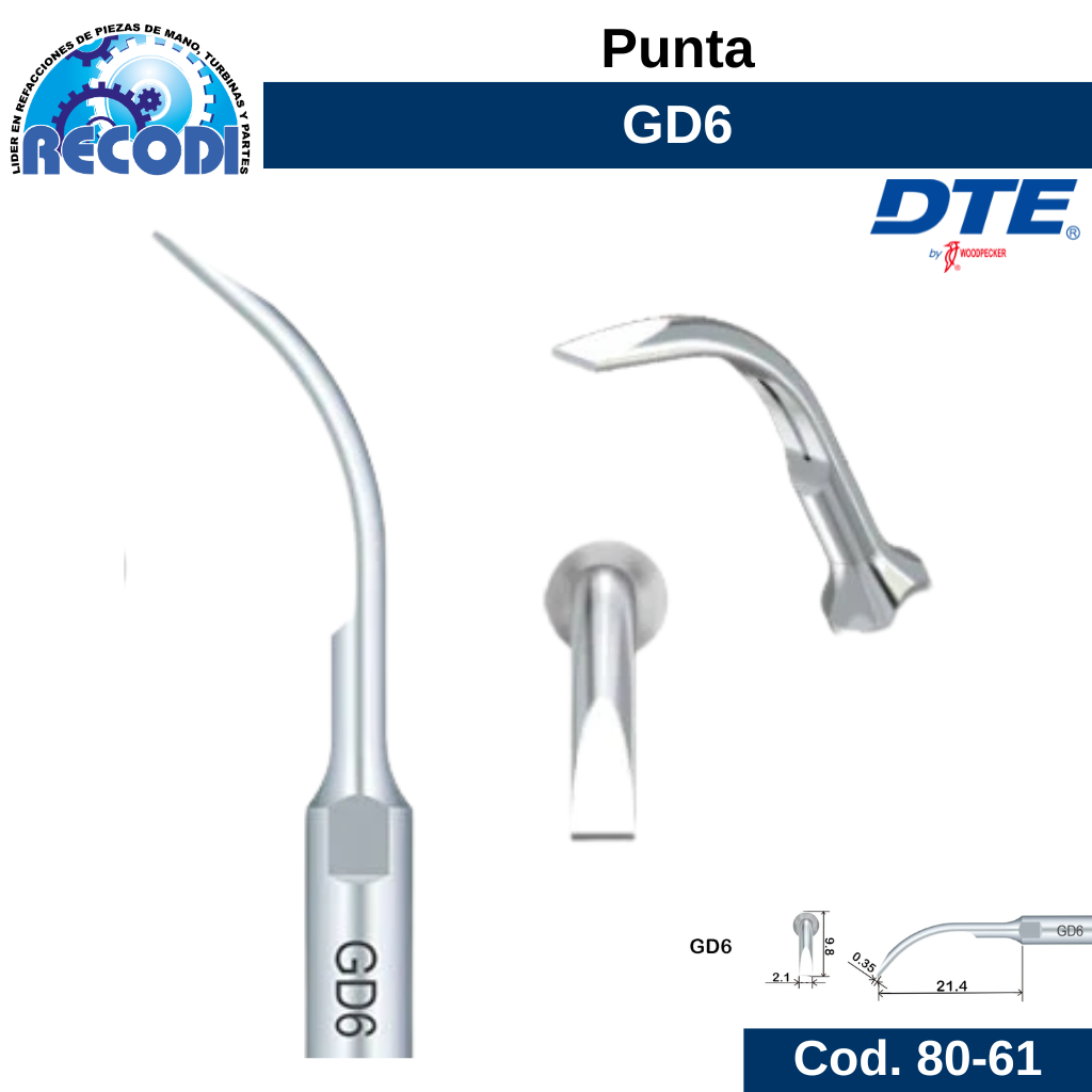 Punta escariador GD6