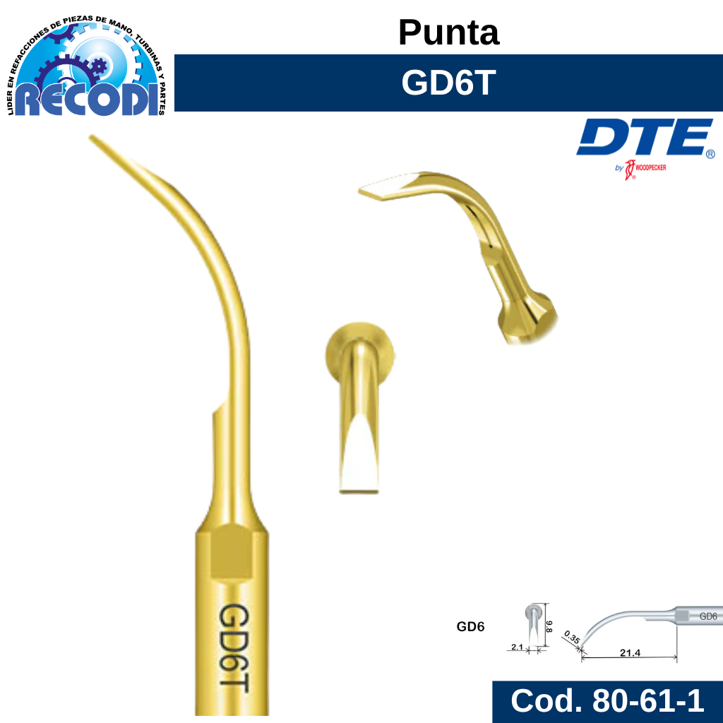 Punta escariador GD6T