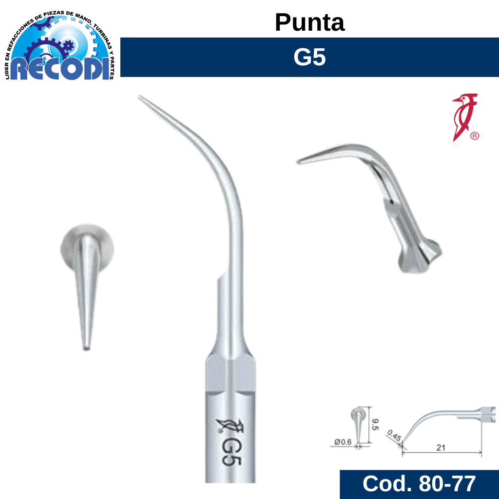 Punta escariador G5