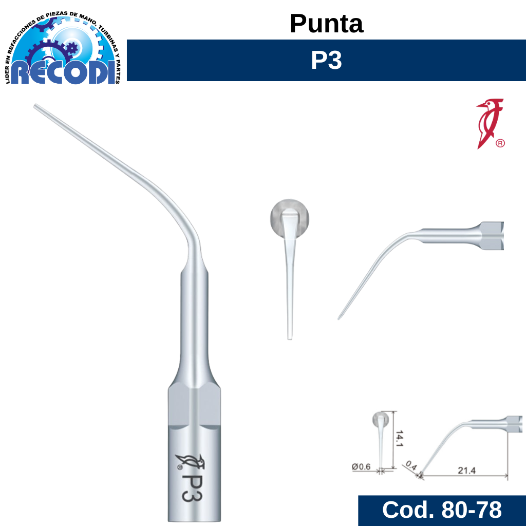 Punta escariador P3