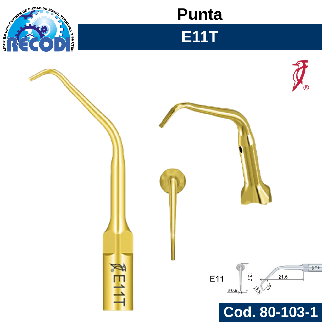 Punta escariador E11T