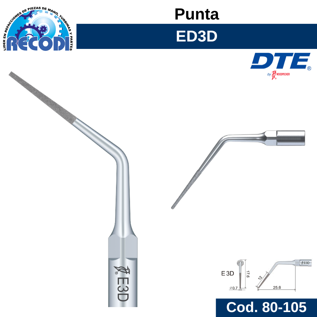 Punta escariador ED3D