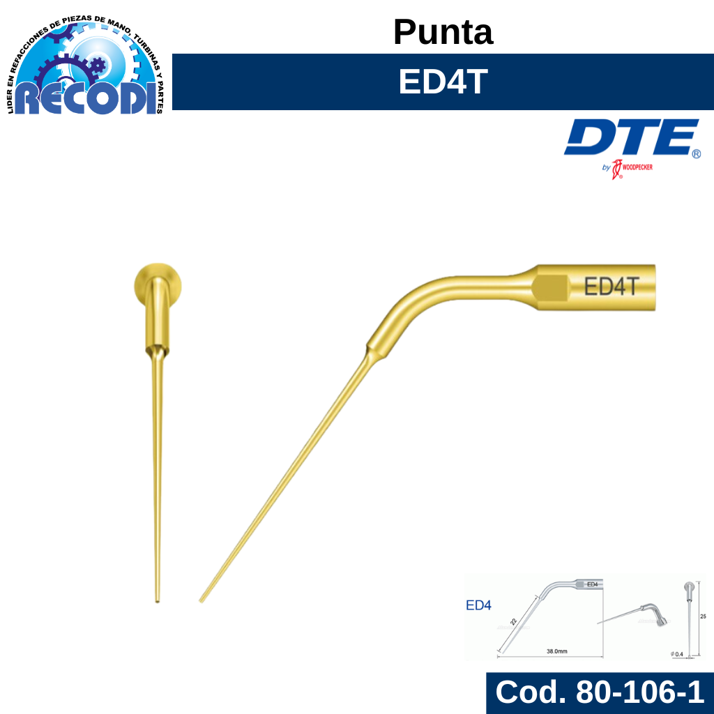 Punta escariador ED4T