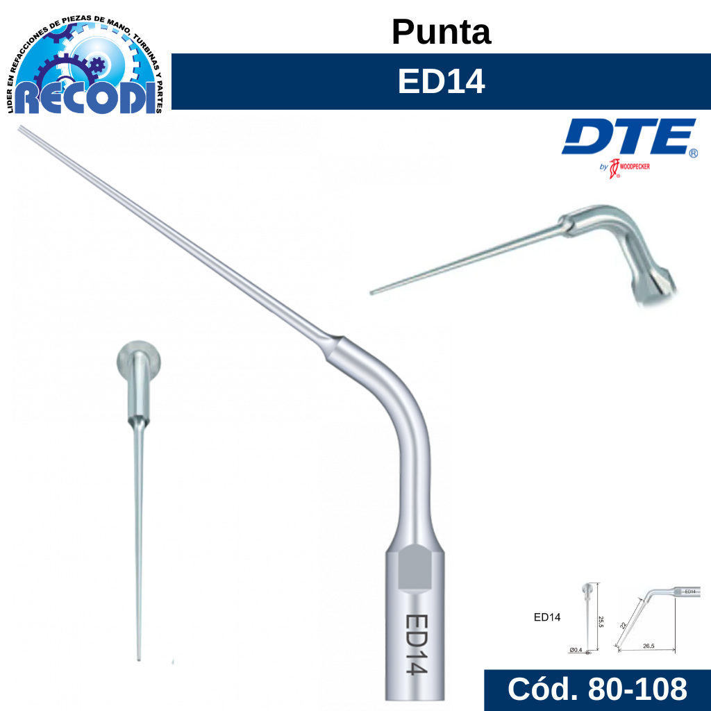 Punta escariador ED14