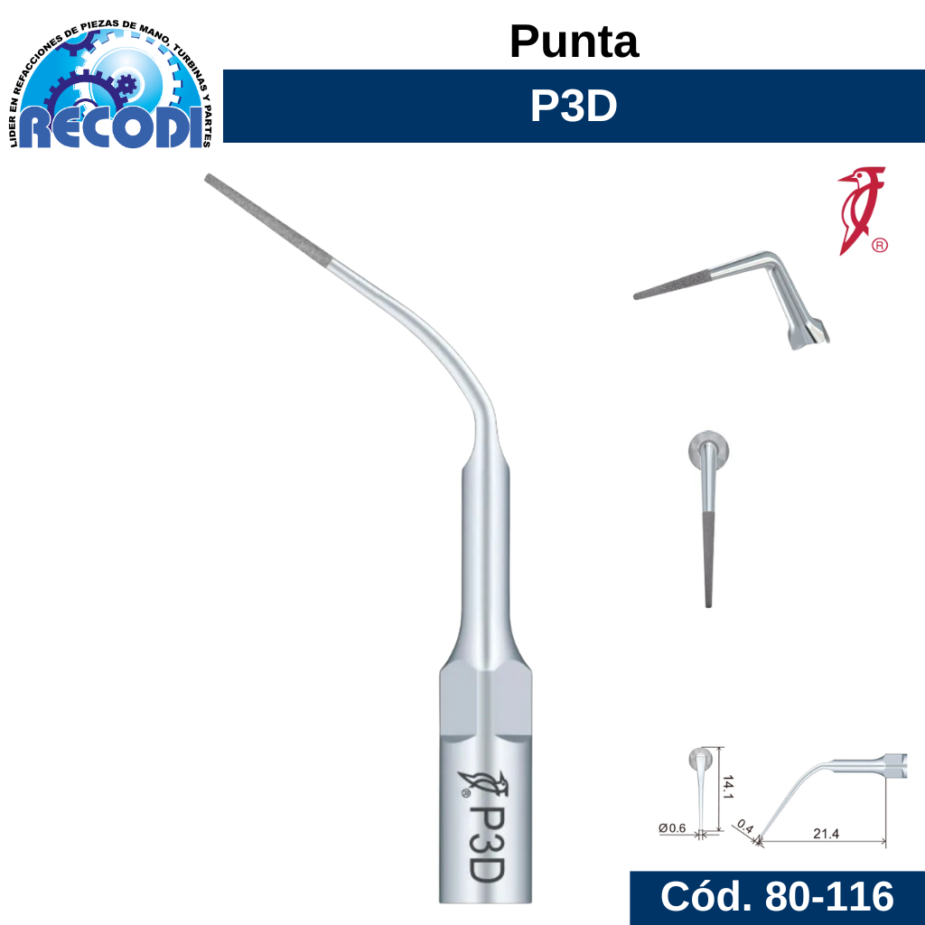 Punta escariador P3D