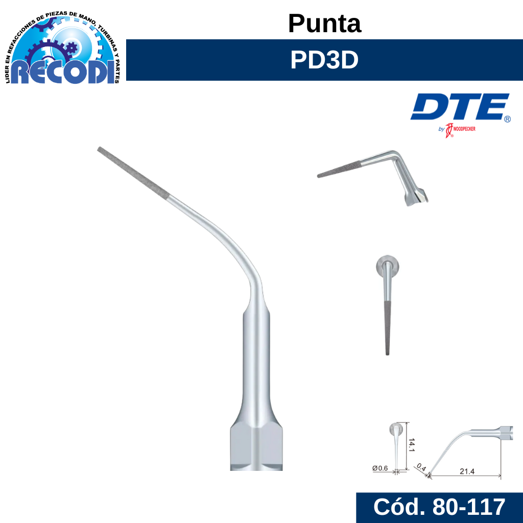 Punta escariador PD3D