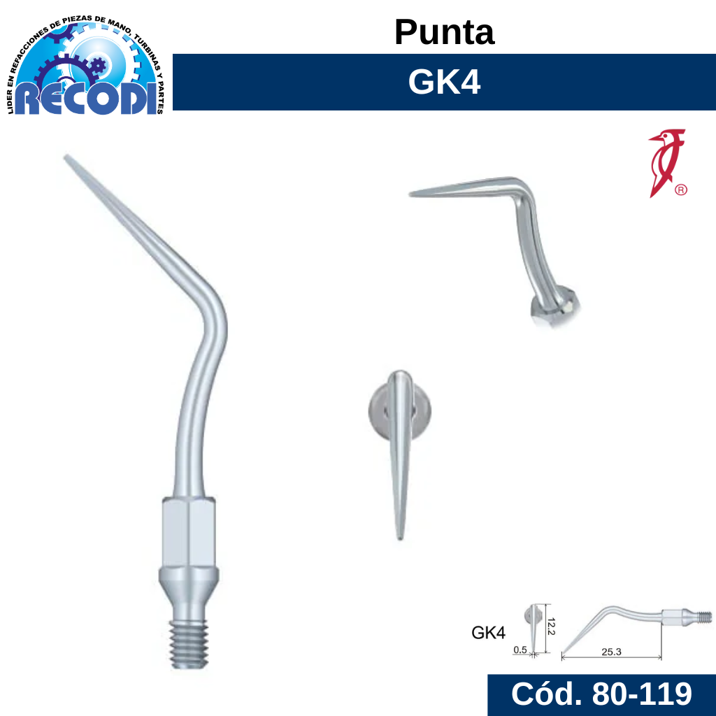 Punta escariador GK4