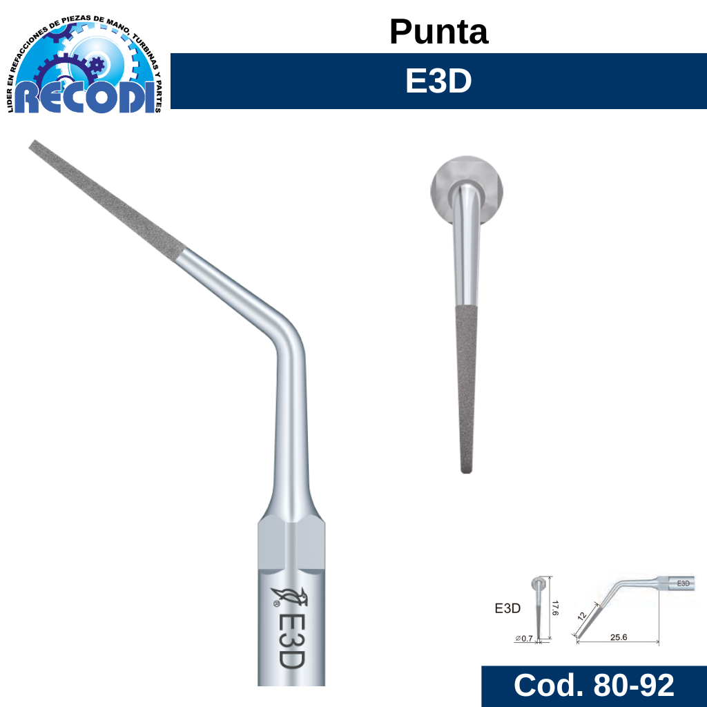 Punta escariador E3D