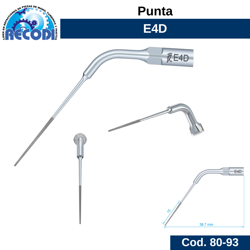 Punta escariador E4D