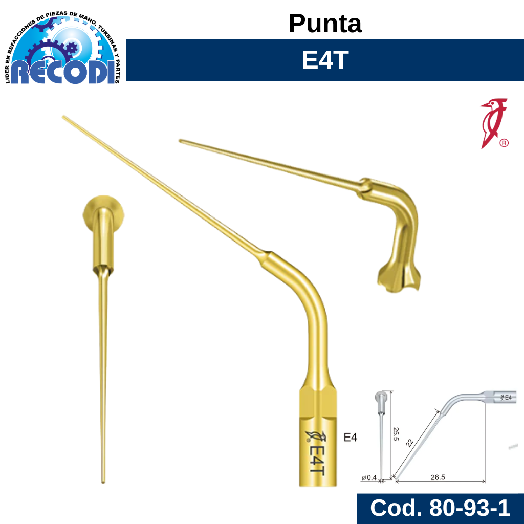 Punta escariador E4T