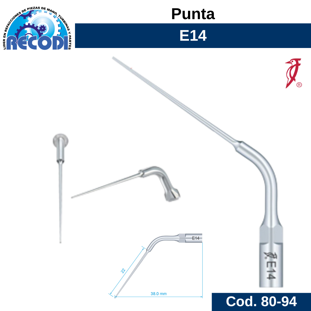 Punta escariador E14