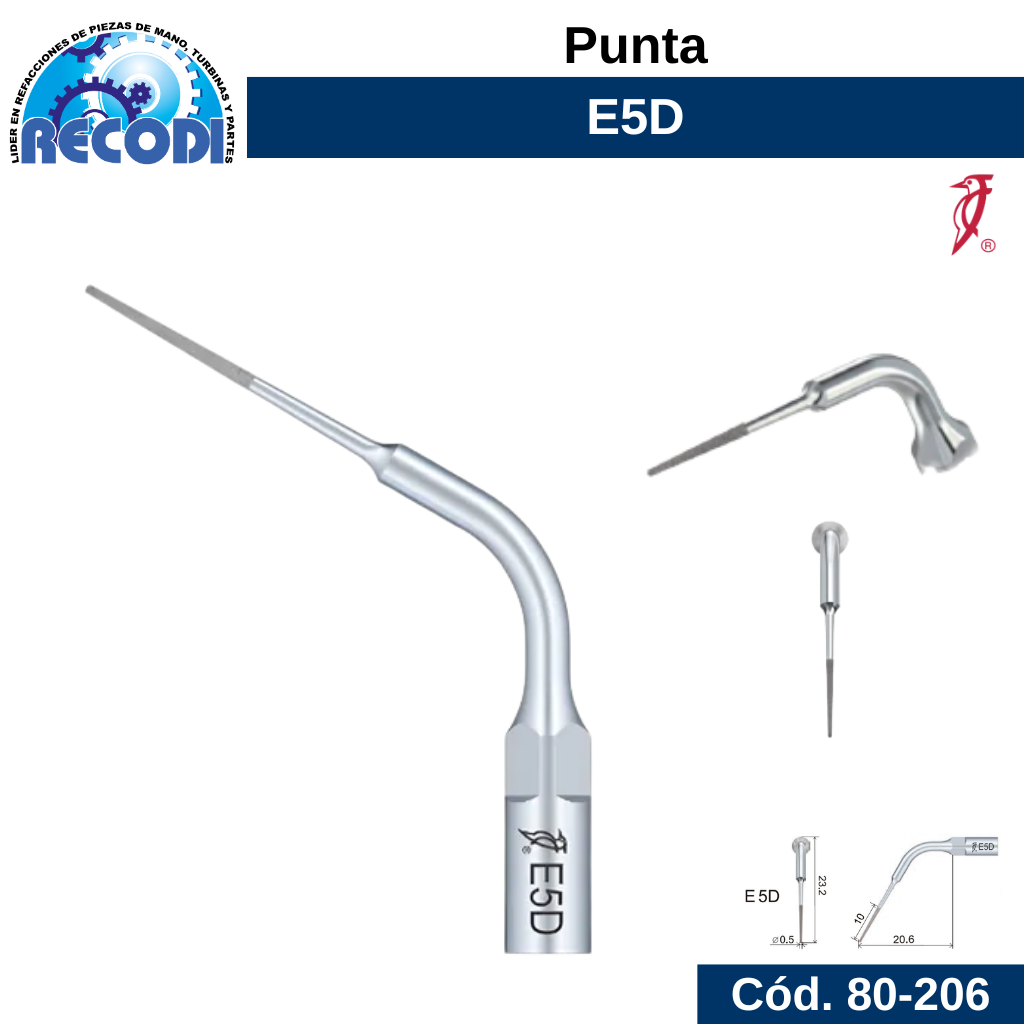 Punta escariador E5D